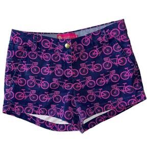 Macbeth Collection navy & pink shorts small